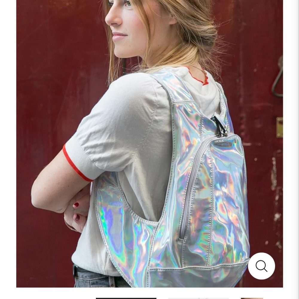 Arsayo French Paris Unicorn Backpack sac à dos licorne vegan holographic M GUC